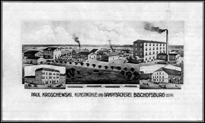 Graphischer Druck der Eckert & Pflug Kunstanstalt Leipzig mit der Ansicht von 1912